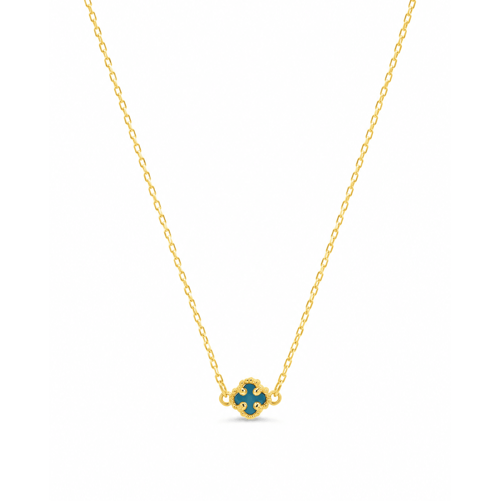 Gold Clover Station Necklace - Karen's Fine Jewellery