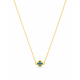 Gold Clover Station Necklace
