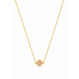 Gold Clover Station Necklace