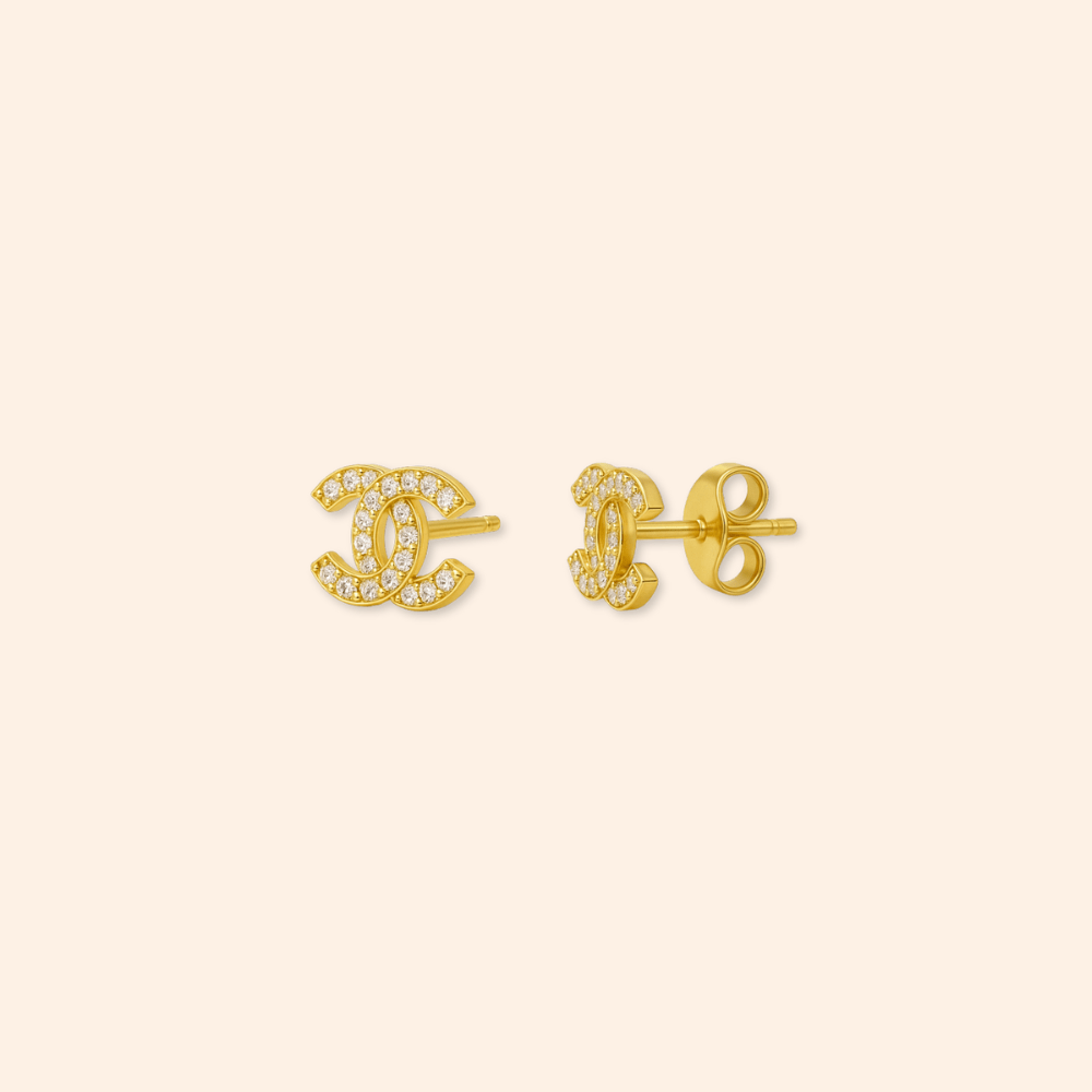 Gold Coco Studs - Karen's Fine Jewellery