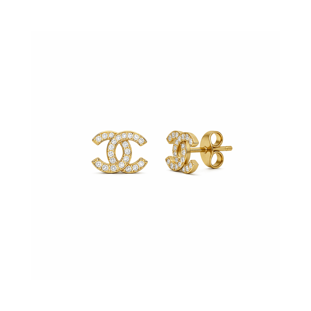 Gold Coco Studs - Karen's Fine Jewellery