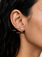 Gold C/Z Studs - Karen's Fine Jewellery