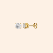 Gold C/Z Studs - Karen's Fine Jewellery