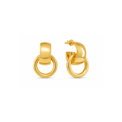 Gold Link Drop Earrings - Karen's Fine Jewellery