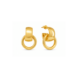 Gold Link Drop Earrings