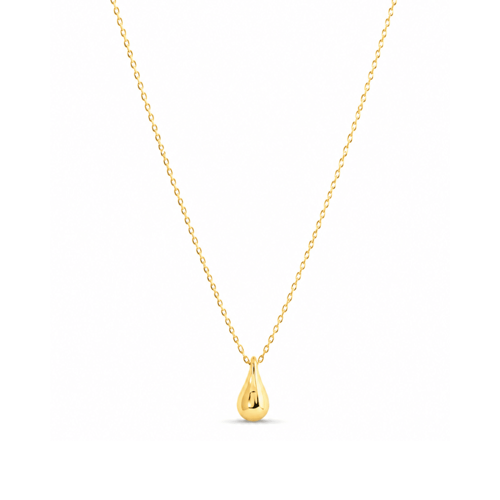 Gold Teardrop Pendant Necklace - Karen's Fine Jewellery