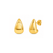 Gold Teardrop Stud Earrings - Karen's Fine Jewellery