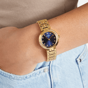 Gold-Tone and Blue Guess Watch - Karen's Fine Jewellery