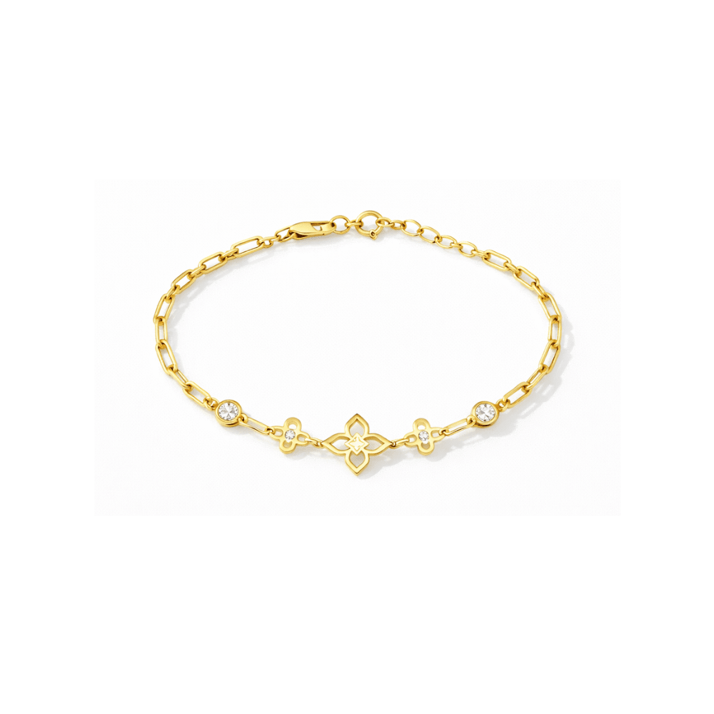 Golden Clover Bracelet - Karen's Fine Jewellery