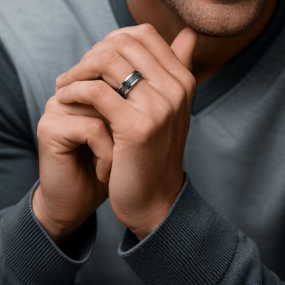 Grayscale Tungsten Ring - Karen's Fine Jewellery