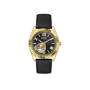 Guess Gold - Tone Analog Leather Watch - Karen's Fine Jewellery
