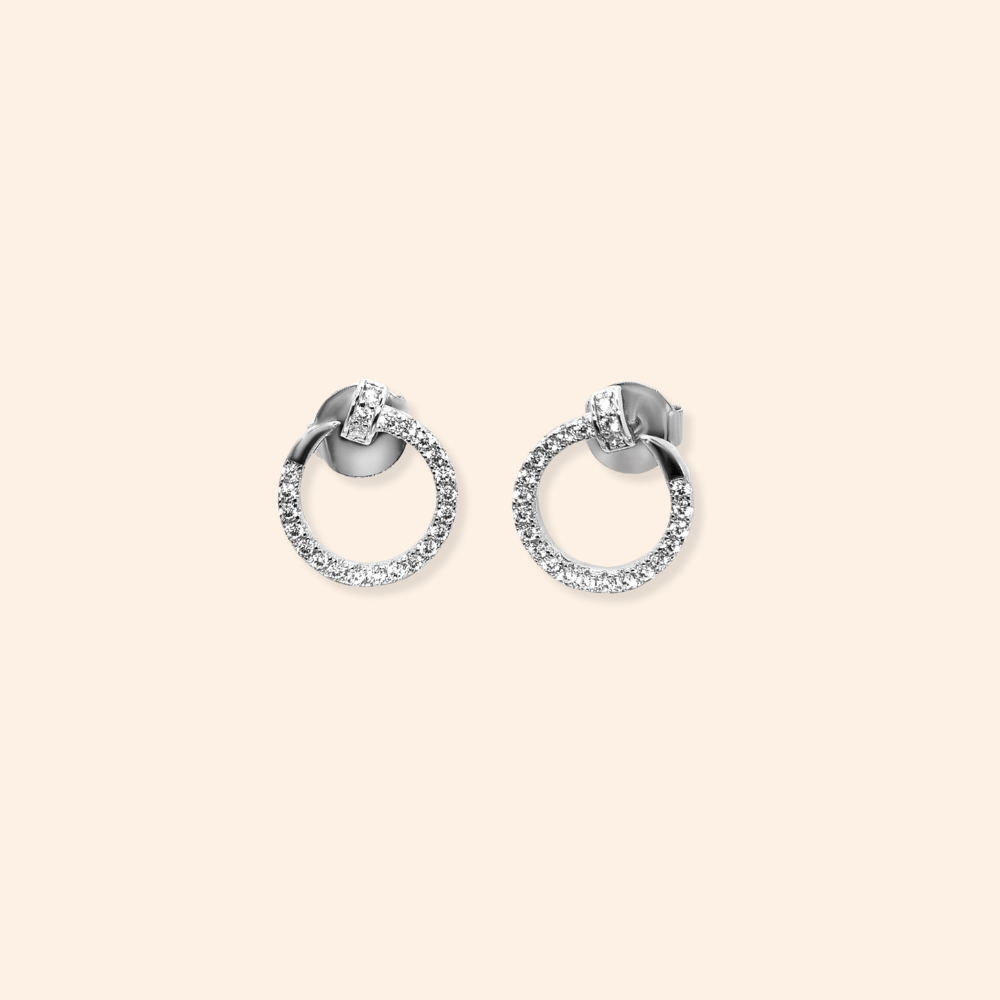 Halo Studs - Karen's Fine Jewellery