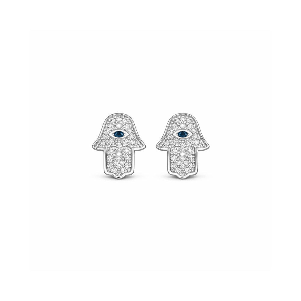 Hamsa Eye Studs - Karen's Fine Jewellery