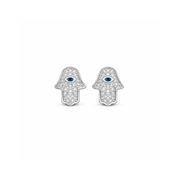 Hamsa Eye Studs - Karen's Fine Jewellery