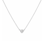 Heart Bezel Necklace - Karen's Fine Jewellery