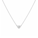 Heart Bezel Necklace