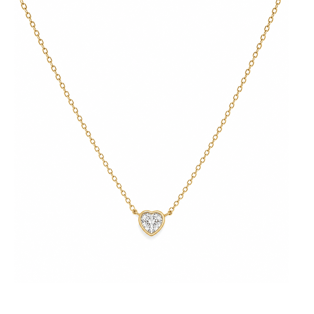 Heart Bezel Necklace - Karen's Fine Jewellery