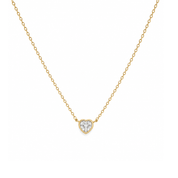 Heart Bezel Necklace - Karen's Fine Jewellery