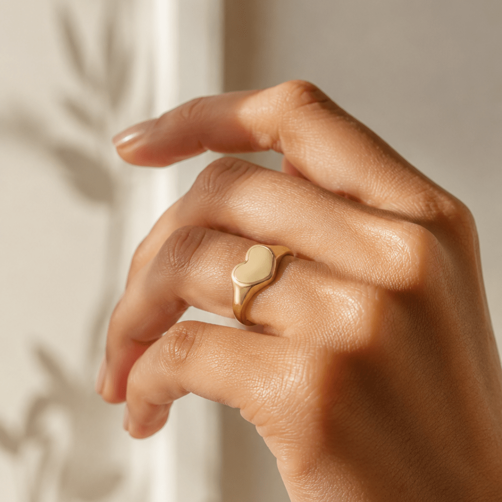 Heart Signet Ring - Karen's Fine Jewellery