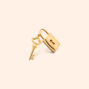Key & Lock Charm - Karen's Fine Jewellery