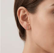 Lab Diamond Bar Studs - Karen's Fine Jewellery