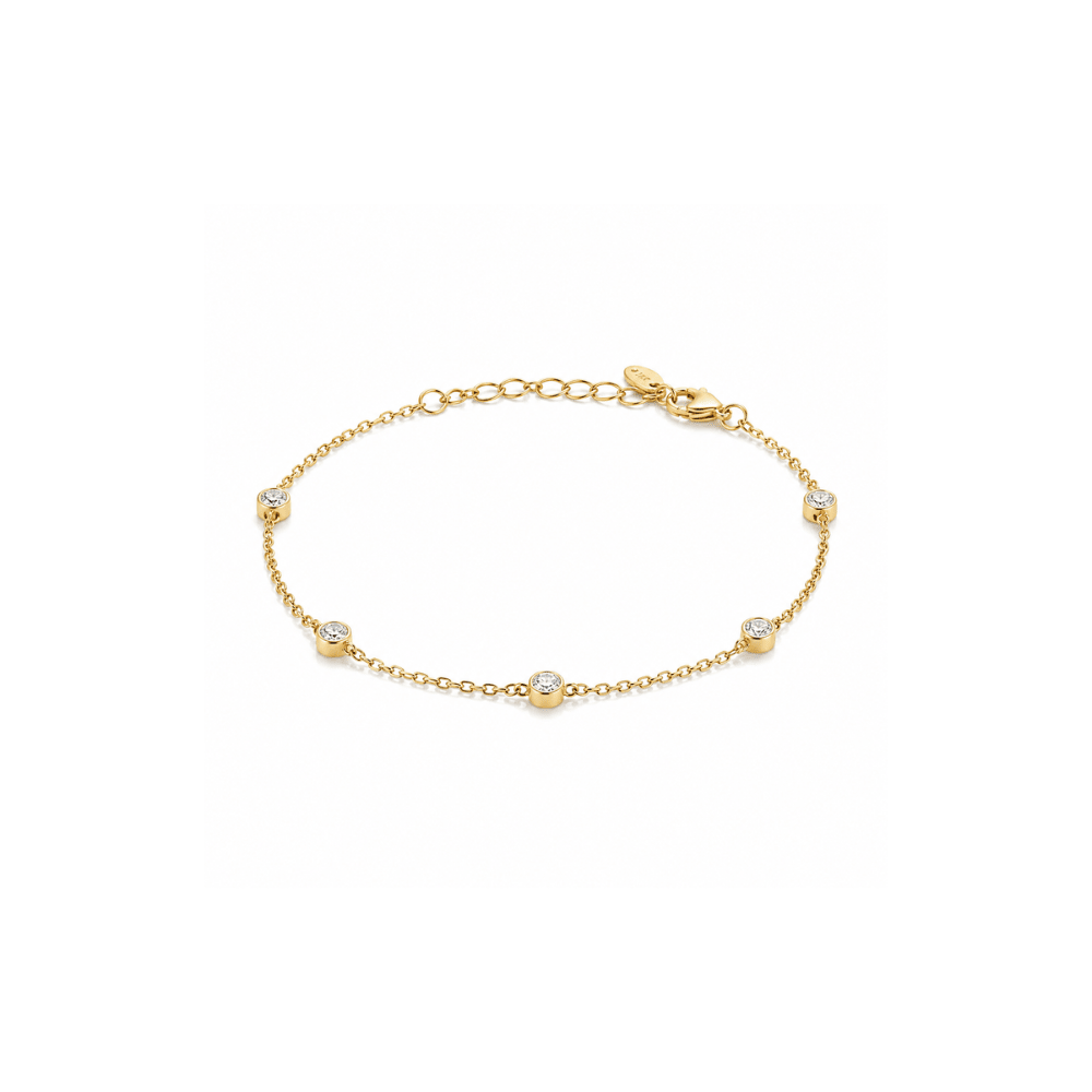 Lab Diamond Bezel Station Bracelet - Karen's Fine Jewellery
