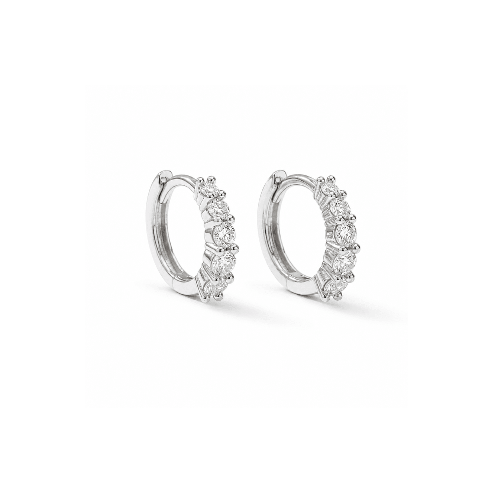 Lab Diamond Huggie Earrings - Karen's Fine Jewellery