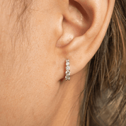 Lab Diamond Huggie Earrings - Karen's Fine Jewellery