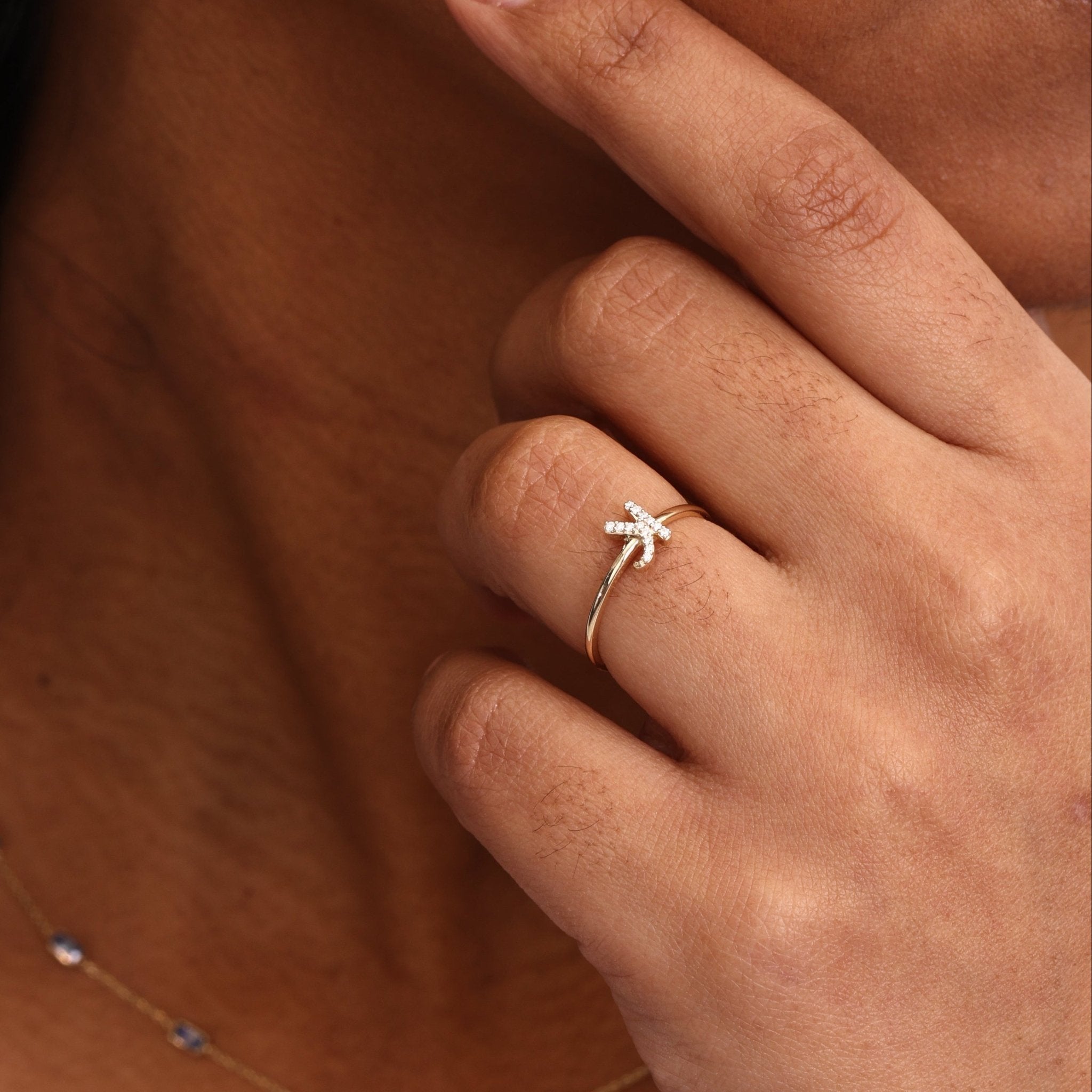 Lab Diamond Initial Ring - Karen's Fine Jewellery