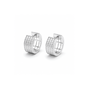Lab Diamond Multi-Row Hoop - Karen's Fine Jewellery