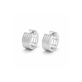 Lab Diamond Multi-Row Hoop