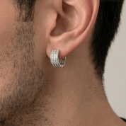 Lab Diamond Multi-Row Hoop - Karen's Fine Jewellery