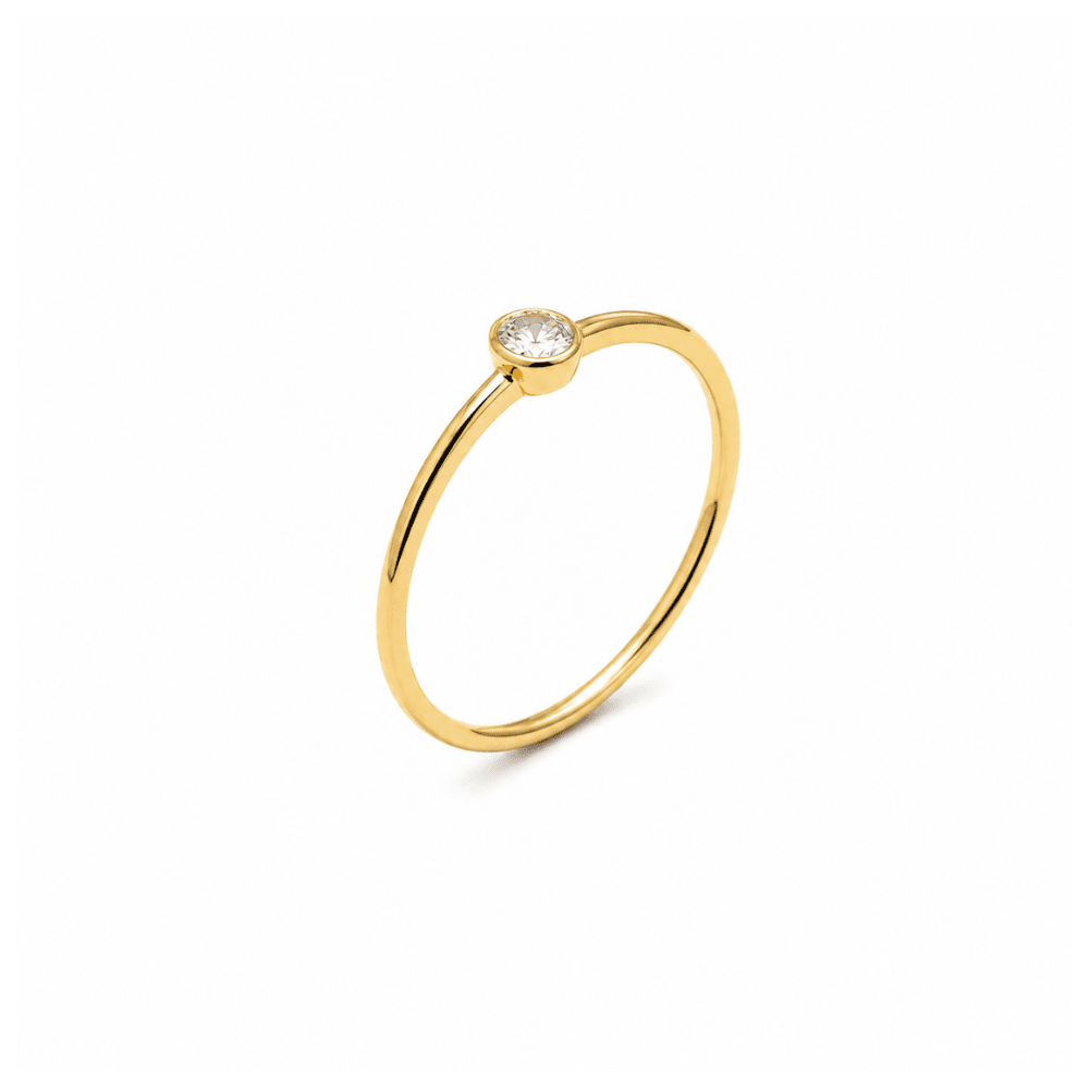 Lab Diamond Oval Bezel Ring - Karen's Fine Jewellery
