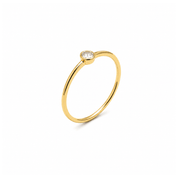 Lab Diamond Oval Bezel Ring - Karen's Fine Jewellery