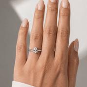 Lab Diamond Pear Ring - Karen's Fine Jewellery