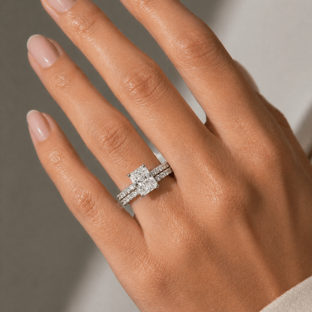 Lab Diamond Radiant Cut Set 2.64ct - Karen's Fine Jewellery