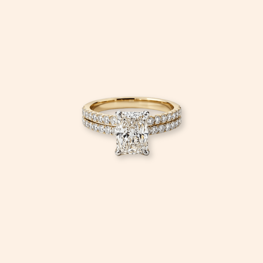 Lab Diamond Radiant Cut Set 2.64ct - Karen's Fine Jewellery
