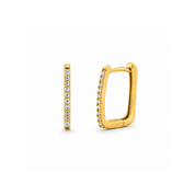 Lab Diamond Rectangular Hoops - Karen's Fine Jewellery