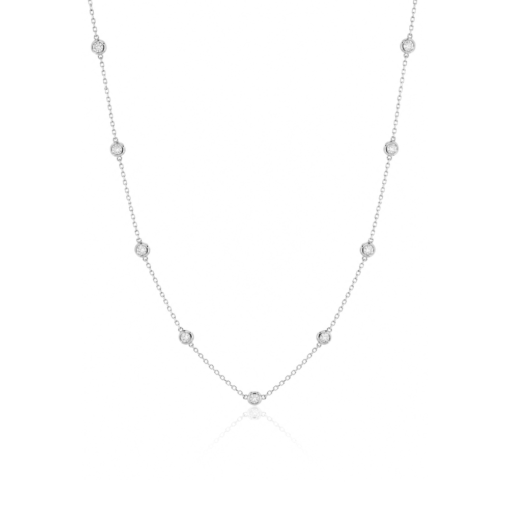 Lab Diamond Station Necklace - Karen's Fine Jewellery