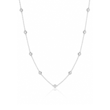 Lab Diamond Station Necklace