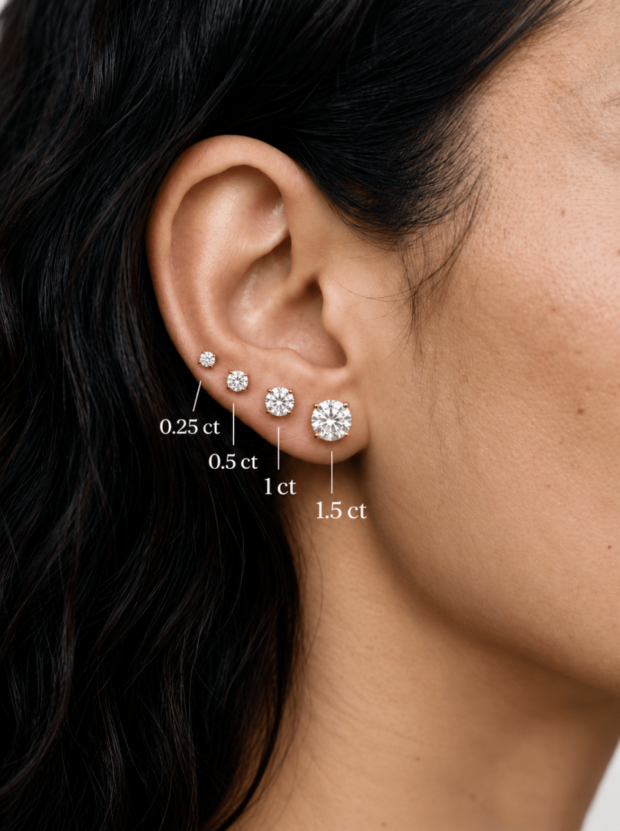 Lab Diamond Studs - Karen's Fine Jewellery