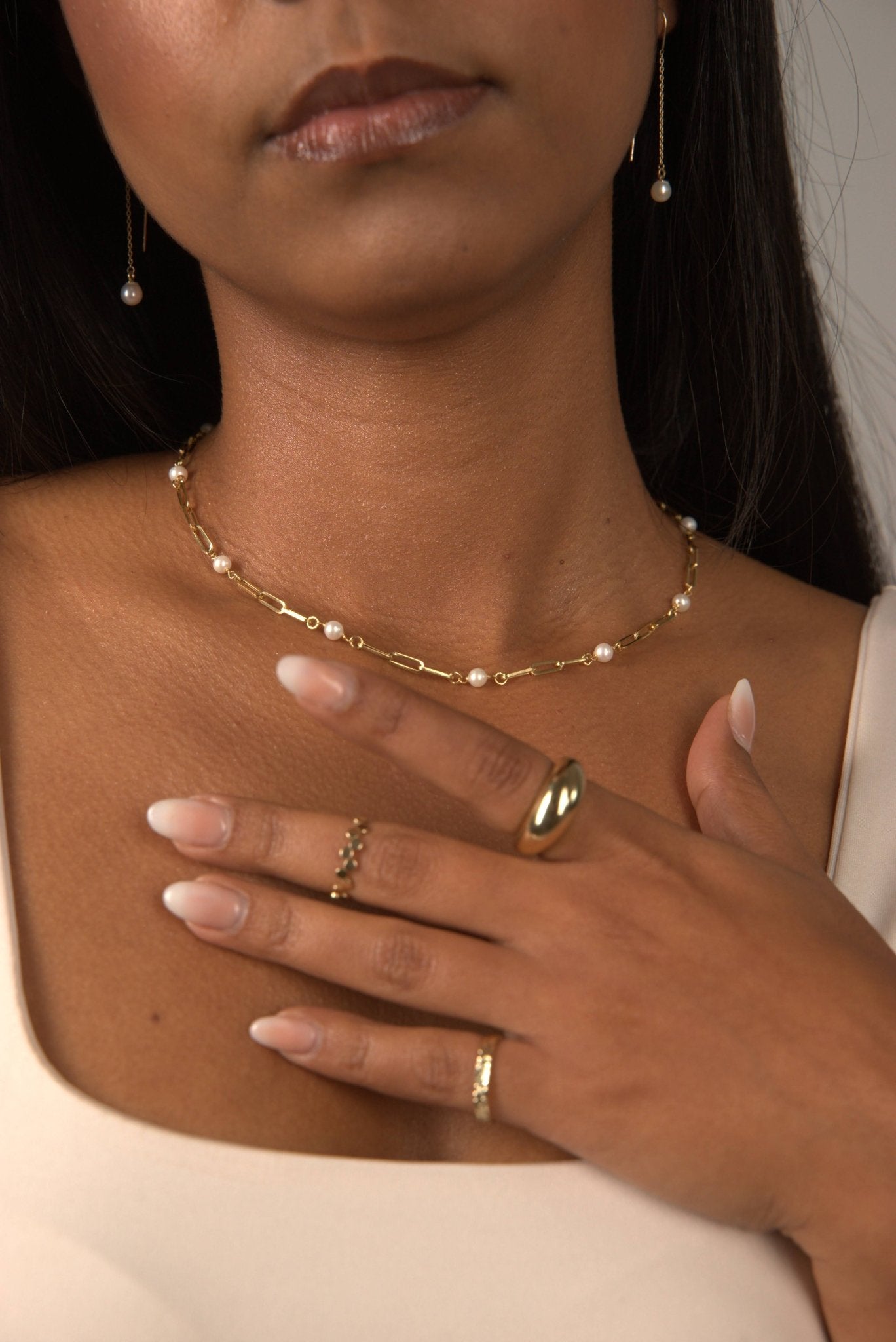 Laced Pearl Necklace - Karen's Fine Jewellery