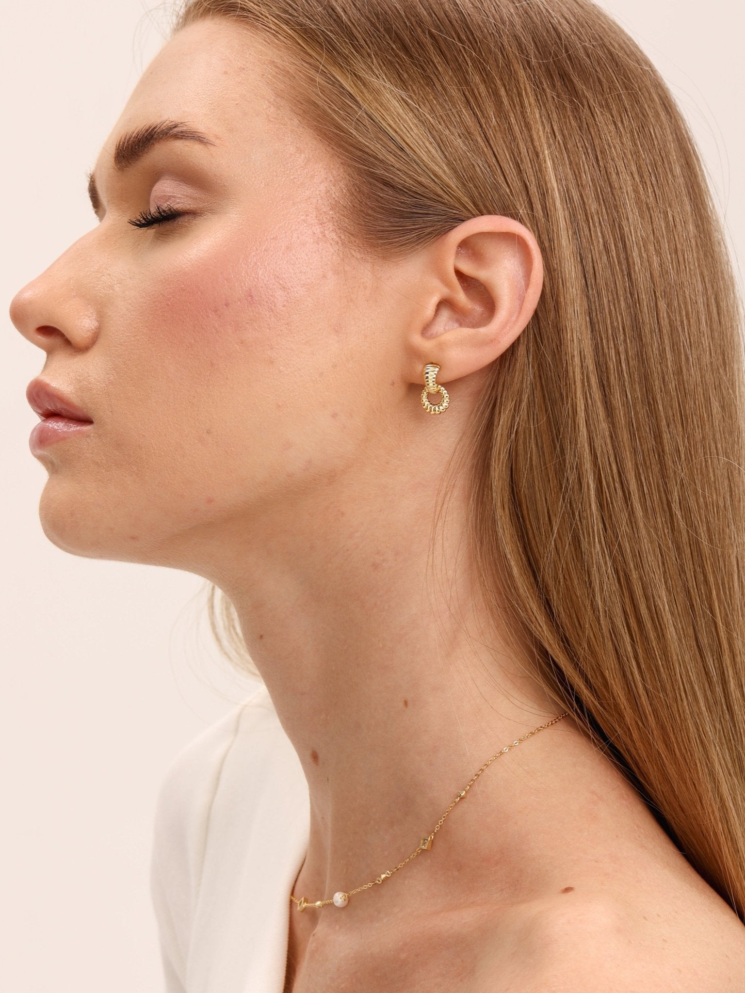 Lune Croissant Studs - Karen's Fine Jewellery