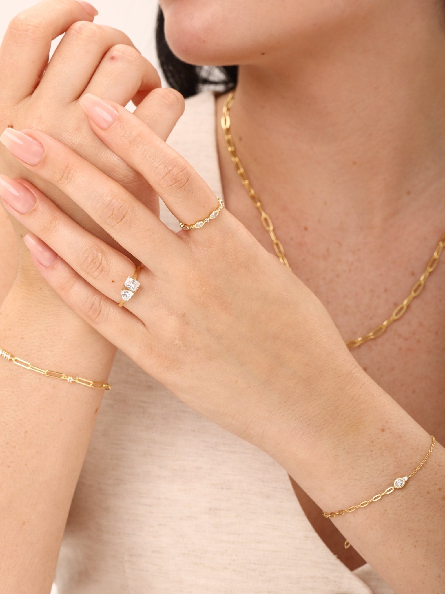 Marquise Halo Ring - Karen's Fine Jewellery