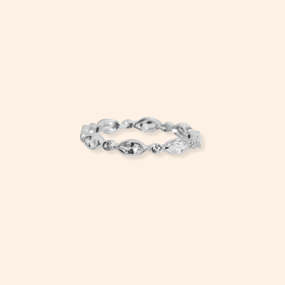 Marquise Halo Ring - Karen's Fine Jewellery