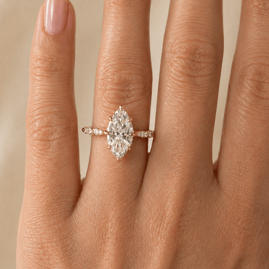 Marquise Lab Diamond Ring 2.5ct - Karen's Fine Jewellery