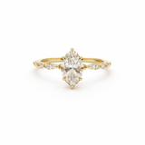 Marquise Lab Diamond Ring 2.5ct
