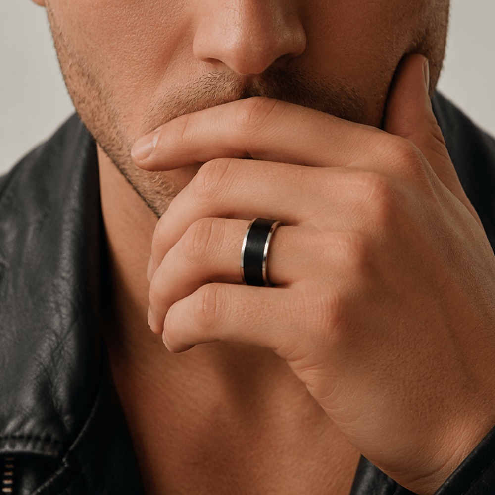 Matte Black Tungsten Ring - Karen's Fine Jewellery