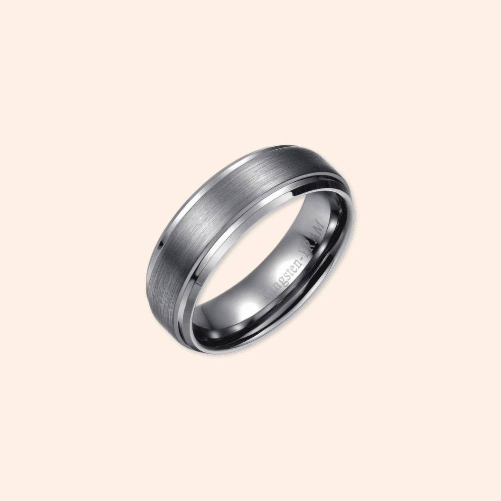 Matte Gray Tungsten Ring - Karen's Fine Jewellery