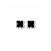 Midnight Clover Studs - Karen's Fine Jewellery